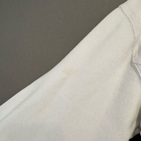 Tommy Bahama 1/4 Zip Pullover Size Large Cotton Blend Preppy White - Picture 12 of 16